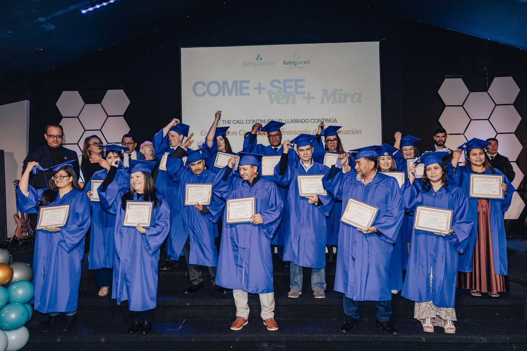 The Living Word Bible Academy graduating class