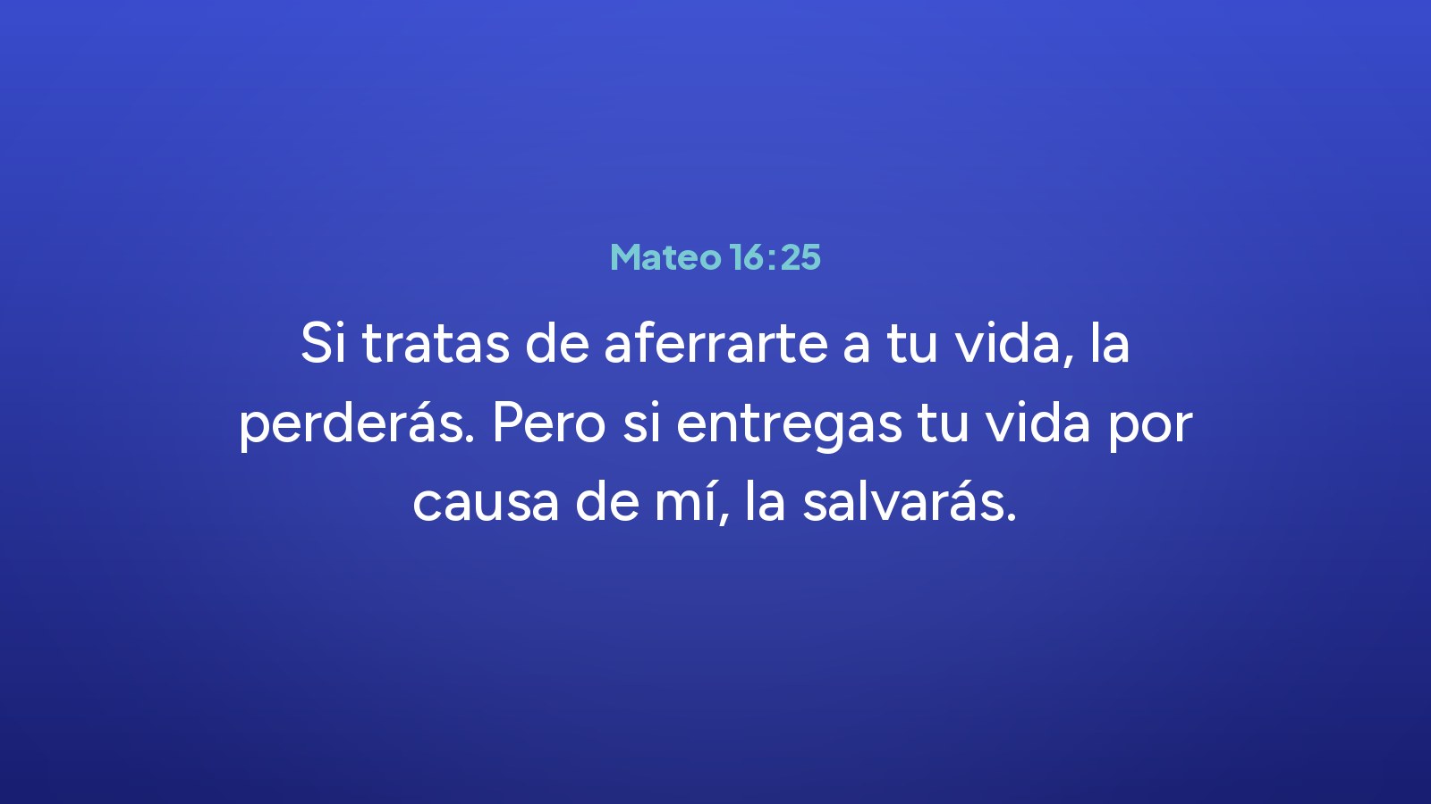 Mateo 16:25 en la diapositiva de la iglesia