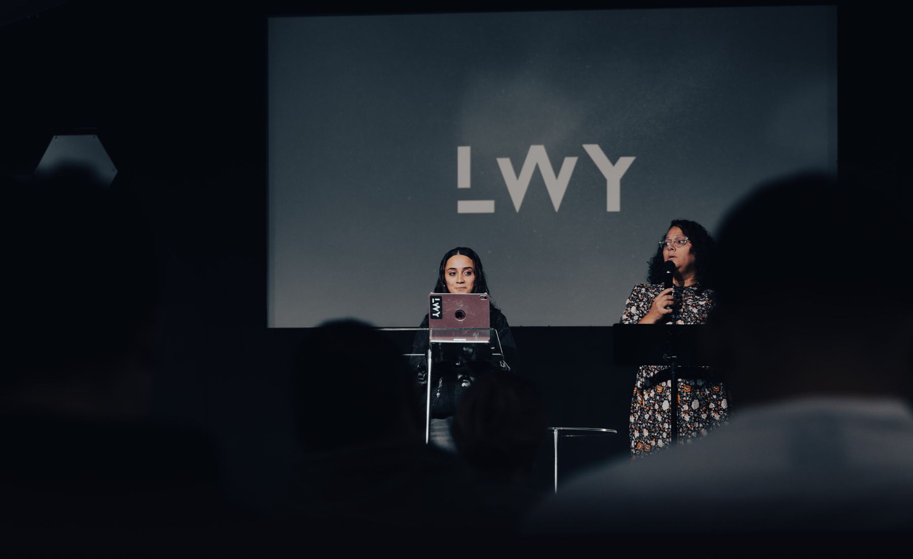 A Living Youth meeting, with the LWY logo on screen
